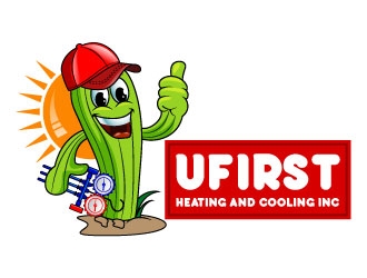 UFIRST Heating and Cooling INC logo design by uttam