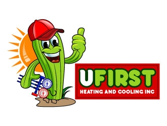 UFIRST Heating and Cooling INC logo design by uttam
