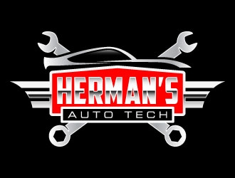 Herman’s Auto Tech  logo design by daywalker