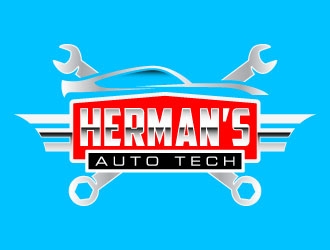 Herman’s Auto Tech  logo design by daywalker