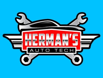Herman’s Auto Tech  logo design by daywalker
