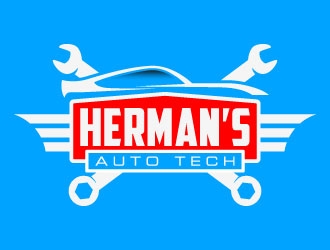 Herman’s Auto Tech  logo design by daywalker