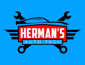 Herman’s Auto Tech  logo design by daywalker