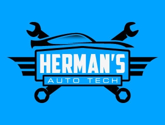 Herman’s Auto Tech  logo design by daywalker