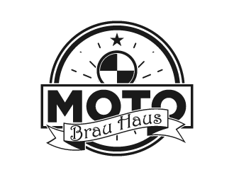 Moto Brau Haus logo design by fastsev
