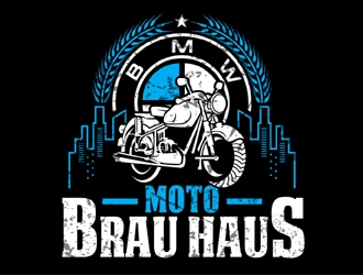 Moto Brau Haus logo design by MAXR