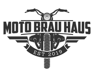 Moto Brau Haus logo design by jaize