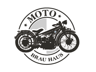 Moto Brau Haus logo design by spiritz