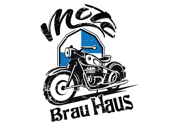 Moto Brau Haus logo design by gogo