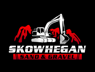 Skowhegan Sand & Gravel logo design by akhi