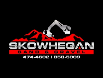 Skowhegan Sand & Gravel logo design by jaize