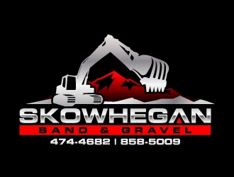 Skowhegan Sand & Gravel logo design by jaize