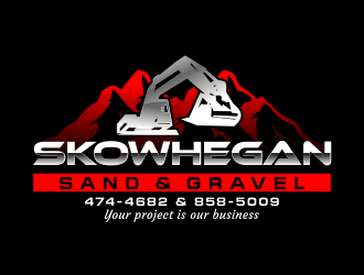 Skowhegan Sand & Gravel logo design by done