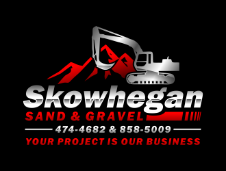 Skowhegan Sand & Gravel logo design by Kopiireng