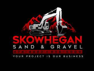 Skowhegan Sand & Gravel logo design by schiena