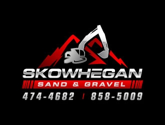 Skowhegan Sand & Gravel logo design by J0s3Ph