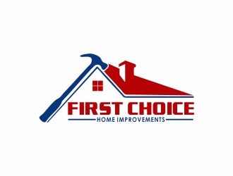 First Choice Home Improvements logo design by giphone