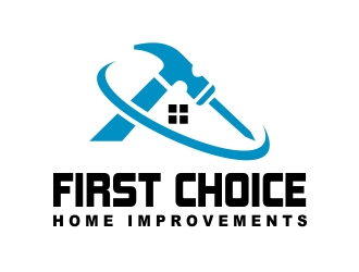 First Choice Home Improvements logo design by alfais
