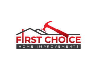 First Choice Home Improvements logo design by crazher