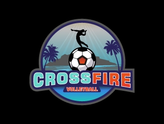 Crossfire Volleyball logo design by MUSANG