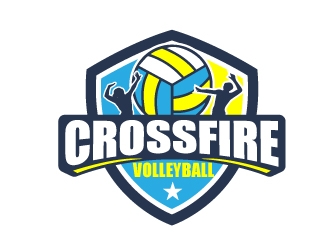 Crossfire Volleyball logo design by jaize
