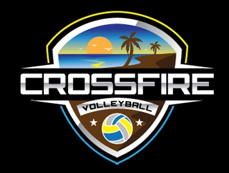 Crossfire Volleyball logo design by gogo
