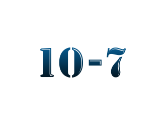 10-7 logo design by ammad