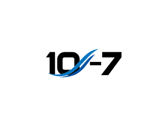 10-7 logo design by Barkah