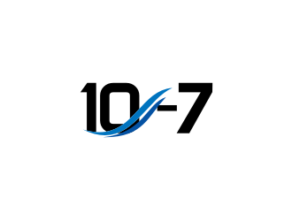 10-7 logo design by Barkah