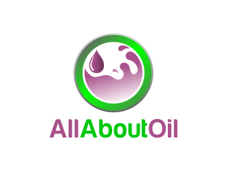 All About Oil logo design by AisRafa