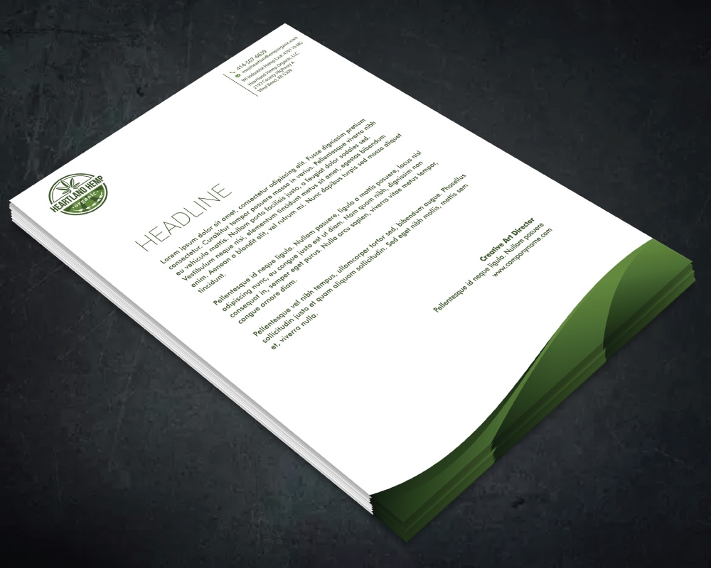 Heartland Hemp Organic logo design by Boomstudioz