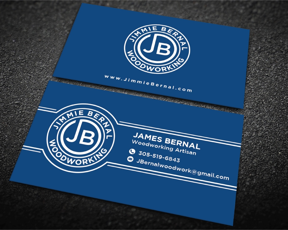 Jimmie Bernal Wood Turning logo design by Boomstudioz