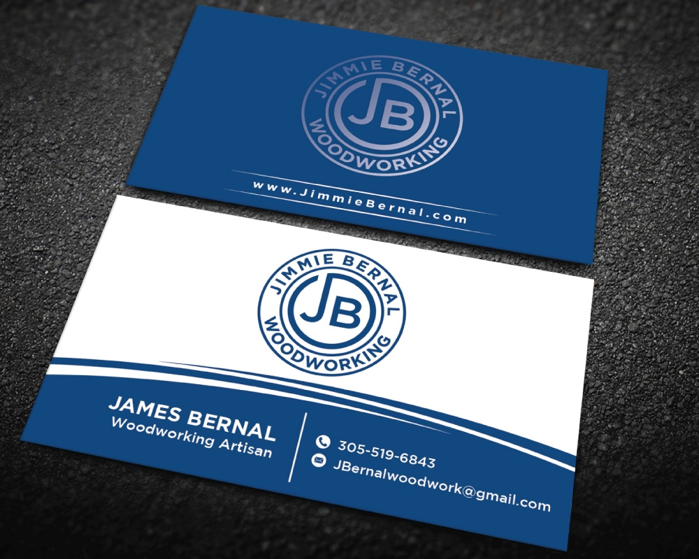Jimmie Bernal Wood Turning logo design by Boomstudioz