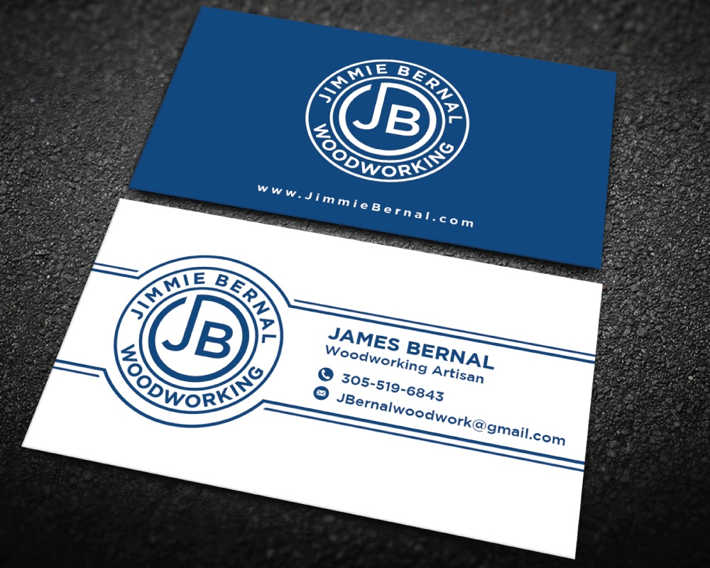 Jimmie Bernal Wood Turning logo design by Boomstudioz