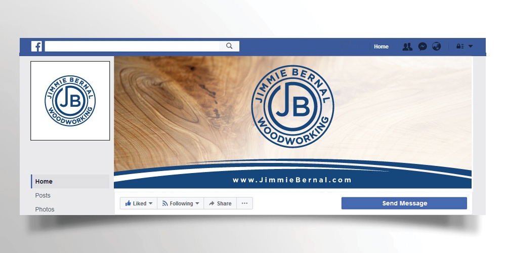 Jimmie Bernal Wood Turning logo design by Boomstudioz
