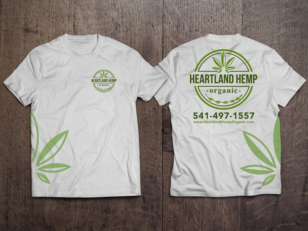 Heartland Hemp Organic logo design by KHAI