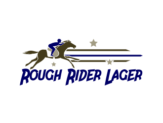 Rough Rider Lager or Rough Rider Beer logo design by ROSHTEIN