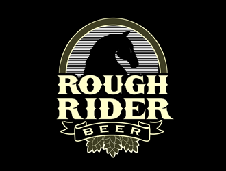 Rough Rider Lager or Rough Rider Beer logo design by kunejo