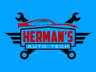 Herman’s Auto Tech  logo design by daywalker