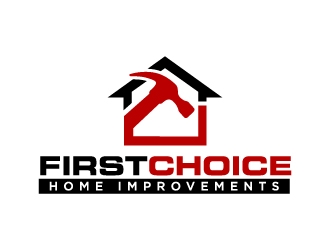 First Choice Home Improvements logo design by labo