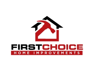First Choice Home Improvements logo design by labo