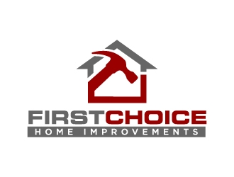 First Choice Home Improvements logo design by labo