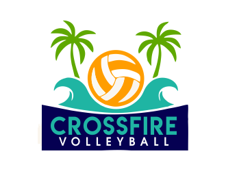 Crossfire Volleyball logo design by JessicaLopes