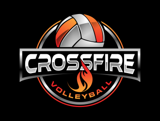 Crossfire Volleyball logo design by semar