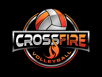 Crossfire Volleyball logo design by semar