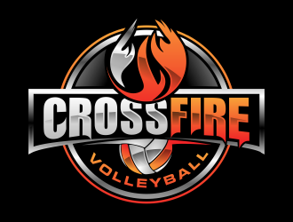 Crossfire Volleyball logo design by semar