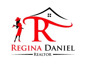 Regina Daniel Realtor  logo design by bayudesain88