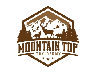Mountain Top Taxidermy logo design by jaize