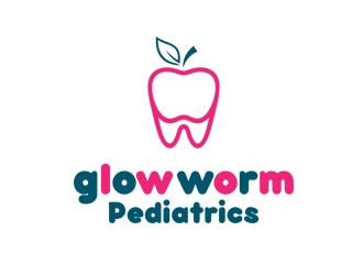 Glowworm Pediatrics logo design by Kebrra