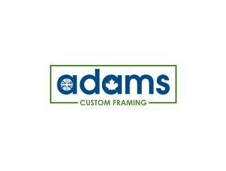 Adams Custom Framing logo design by Zeratu